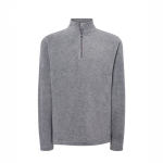 Polar męski z krótkim zamkiem Mikropolar MICRO FLEECE MAN JHK grey melange