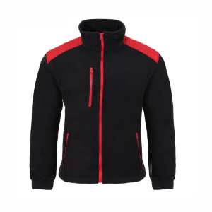 Bluza Polar Męska Robocza Reklamowa Ochronna JHK FLRA 340 Premium black-red