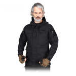 Kurtka ochronna Tactical Guard VOLTURE wykonana z tkaniny typu rip-stop, kolor czarny, dla ochrony, dla leśników, dla podróżników