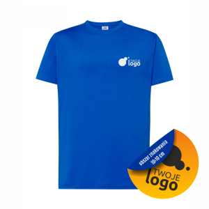 Koszulka Bawełniana JHK 150g Z Dowolnym Nadrukiem Małym Jednokolorowym royal blue