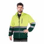 Bluza Polar Robocza Ochronna Ostrzegawcza Z Pasami Odblaskowymi POLSTRIP Reis żółto-zielona
