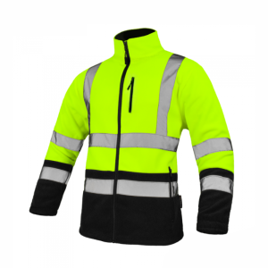 Flouorescencyjna bluza polarowa polar REF Yellow , gruba - o wysokiej gramaturze 400g/m2, wykonana z 100% poliestru.