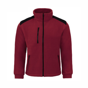 Bluza Polar Męska Robocza Reklamowa Ochronna JHK FLRA 340 Premium burgundy-black 