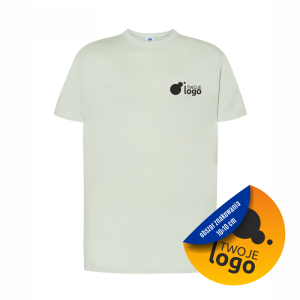 Koszulka Bawełniana JHK 150g Z Dowolnym Nadrukiem Małym Jednokolorowym ice blue