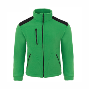 Bluza Polar Męska Robocza Reklamowa Ochronna JHK FLRA 340 Premium kelly green-black