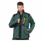  Bluza ocieplana z polaru z dodatkowymi elementami tkaniny COLORADO polar męski oliwkowy REIS