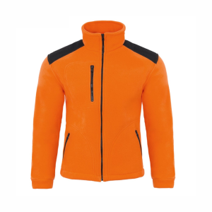 Bluza Polar Męska Robocza Reklamowa Ochronna JHK FLRA 340 Premium orange-black 