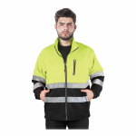 Bluza Polar Robocza Ochronna Ostrzegawcza Z Pasami Odblaskowymi POLSTRIP Reis żółto-czarna