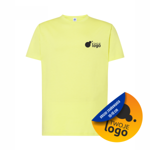 Koszulka Bawełniana JHK 150g Z Dowolnym Nadrukiem Małym Jednokolorowym pistachio