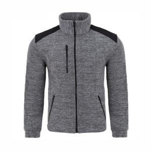Bluza Polar Męska Robocza Reklamowa Ochronna JHK FLRA 340 Premium grey melange-black