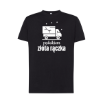 Koszulka t-shirt z nadrukiem dla fachowca - złota rączka - kolor: czarny