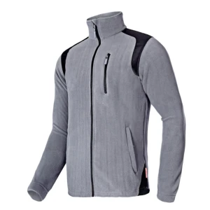 Bluza polar robocza ochronna męska LAHTI-PRO L40105 szara z wstawkami