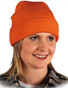 Czapka Ocieplana Ochronna Zimowa Robocza Czbaw Reis Pomarańczowa