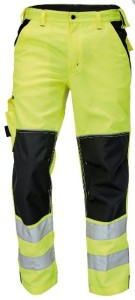 Spodnie Robocze Męskie Ostrzegawcze Do Pasa Z Odblaskami Knoxfield Hi-Vis Cerva Żółte