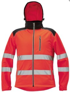 Kurtka Robocza Softshell Męska Odblaskowa Knoxfield Cerva Czerwnona