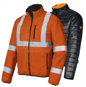 Kurtka męska robocza dwustronna BLUNDER Industrial Starter pomarańczowa