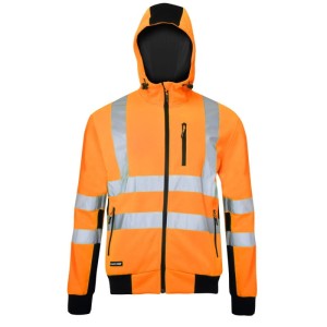 Bluza robocza ostrzegawcza męska z odblaskami LAHTI-PRO L401240 pomarańczowa