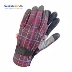 Rękawice Ocieplane Damskie Robocze RSKICHECK Reis Fioletowo-Czarno-Szare 1 Para