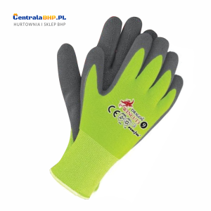 Rękawice Ocieplane Robocze Męskie WINCUT3 Żółto - Szare Opakowanie Zbiorcze 12 Par 