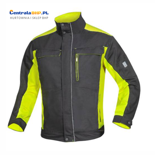 Bluza robocza męska ochronna NEON Ardon czarno-czerwona.png