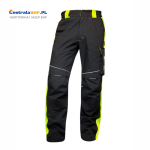 Spodnie robocze męskie do pasa ochronne NEON Ardon czarno-żółte
