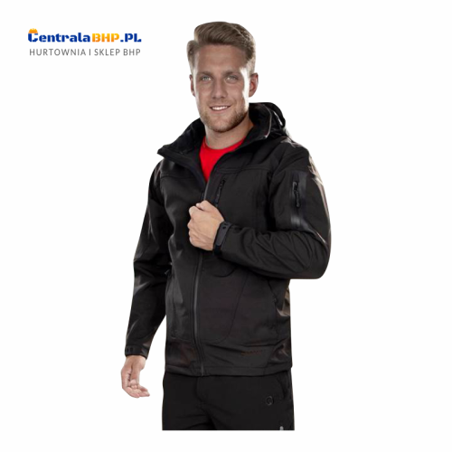 Kurtka robocza softshell męski ochronny SPIRIT Ardon czarny.png