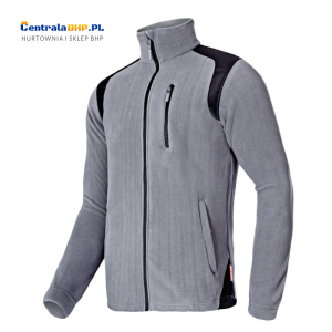 Bluza polar robocza ochronna męska LAHTI-PRO L40105 szara z wstawkami