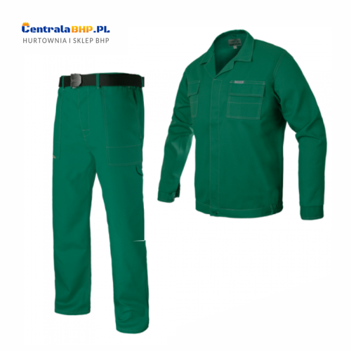 Ubranie Robocze Ochronne Comfort Bluza + Spodnie Do Pasa ArtMaster Zielone.png