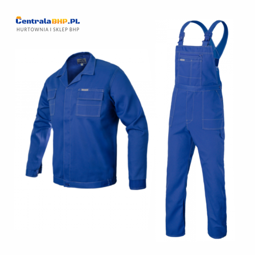 Ubranie Robocze Ochronne Comfort Bluza + Spodnie Ogrodniczki ArtMaster Niebieskie.png