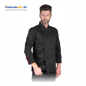 Kitel kucharski bluza kucharska z długim rękawem VOLTAM Good Taste męska czarna Reis