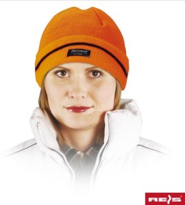Czapka Ocieplana Ochronna Zimowa Robocza Thinsulate CZBAW-THINSULATE Reis Pomarańczowa