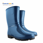 Obuwie gumowe buty damskie typu kalosz Rainny niebieskie DEMAR