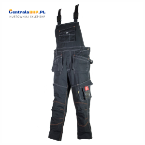 Spodnie robocze ogrodniczki męskie ochronne URG - E Urgent czarne