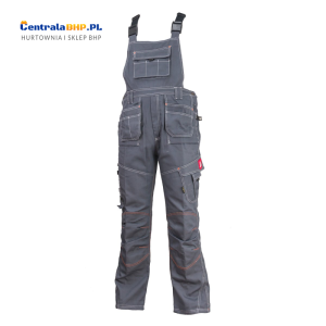 Spodnie robocze ogrodniczki męskie ochronne URG - R Urgent szare