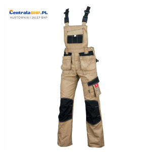 Spodnie robocze ogrodniczki męskie ochronne URG - D Urgent beżowe