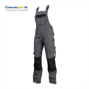 Spodnie robocze ogrodniczki męskie ochronne URG - S2 Urgent szare