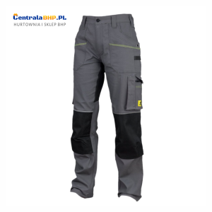 Spodnie robocze męskie ochronne do pasa URG - S2 Elastan Urgent szare