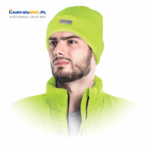 Czapka zimowa ochronna ocieplana CZVIS Reis żółta