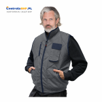Bezrękawnik roboczy ocieplany pikowany ochronny BARRAKUDA 2 Reis szary