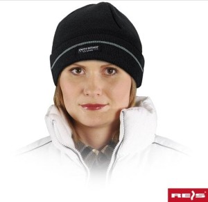 Czapka Ocieplana Ochronna Zimowa Robocza Thinsulate CZBAW-THINSULATE Reis Czarna