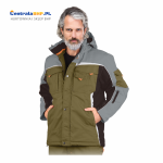 Kurtka robocza ochronna męska zimowa LH - NAW - J Leber&Hollman khaki-brązowo-pomarańczowa