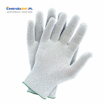 Rękawice ochronne dziane o właściwościach antystatycznych RJ-ANTISTA JS biały