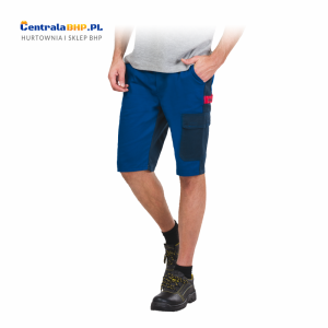 Spodenki robocze szorty ochronne BOMULL Reis niebiesko-granatowe
