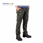 Spodnie robocze bojówki męskie ochronne z kieszeniami SPV-COMBAT Reis Moro