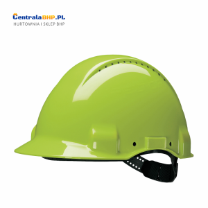 Kask przemysłowy Hełm ochronny Peltor G3000 Solaris z krótkim daszkiem 3M fluorescencyjny seledynowy
