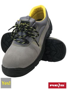 Buty robocze półbuty ochronne skóra zamszowa z noskiem BRYESVEL P - S1P Reis