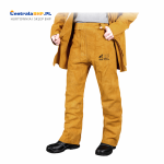 Spodnie skórzane ochronne dla spawaczy WY-SSB spodnie spawalnicze REIS UNI żółty