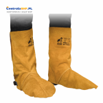 Nagolenniki spawalnicze skórzane z nastopkiem WY-NNB Getry dla spawaczy Reis żółty 