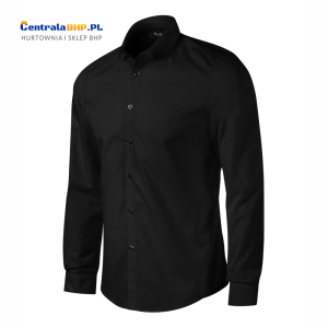Koszula męska z długim rękawem wyjściowa Adler Malfini Dynamic 262 czarna