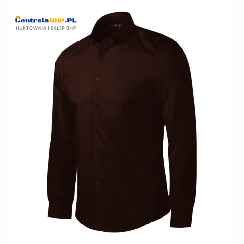 koszula męska dynamic 262 kawowa a.png